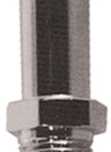 Oil Tank Fitting 1/4" NPT Male to 3/8" Nipple Chrome Plated Straight Hose Nipple